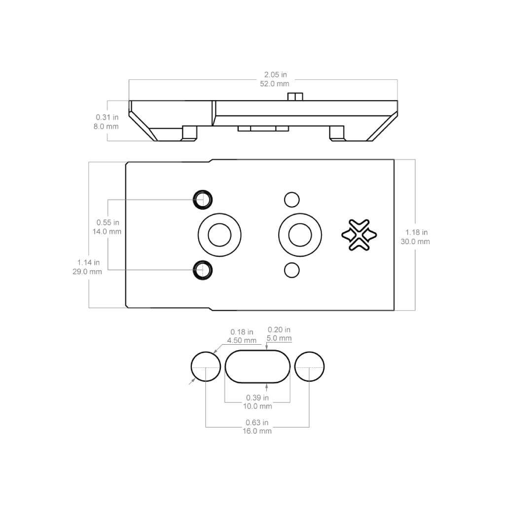Vector Optics SCRA-GIN1 VAS GIN Footprint Adapter