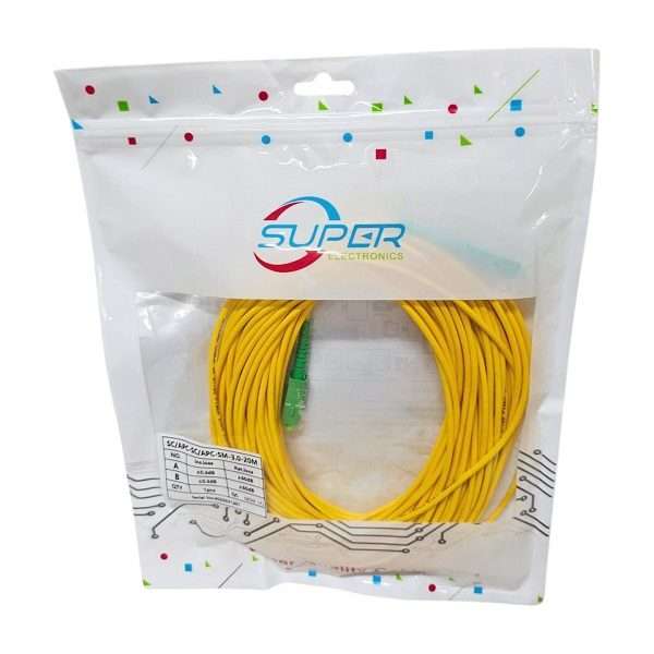 SE-L235 Network Fibre Optic Patch Cord Cable with green SC/APC Connectors 20m