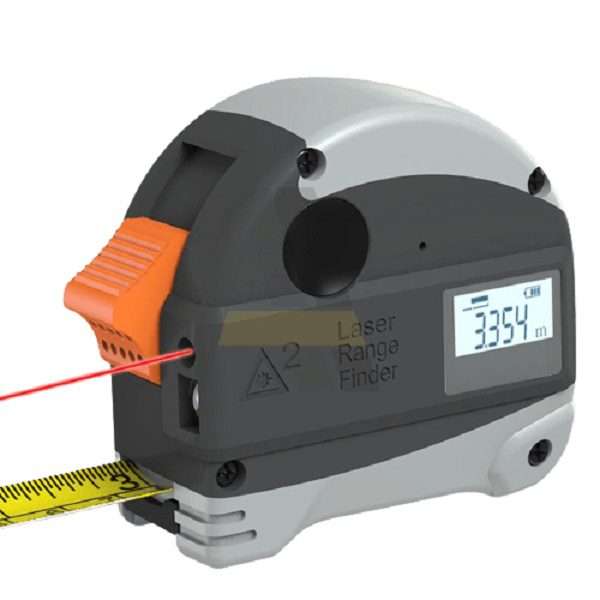 2 in 1 Laser Range Tape Measure