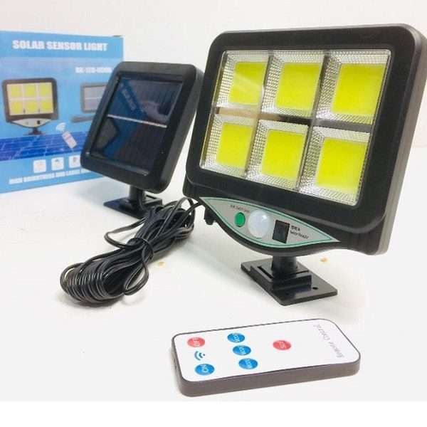 PM-277 Solar Powered 6 Cob Wall Light With Motion Sensor