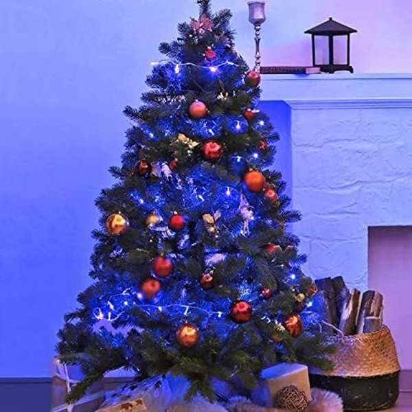 ZYF-D190 Clear Cable Blue LED String Fairy Light with Interconnecting Cable 20M