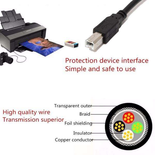 SE-L185 1.5m USB Printer Cable