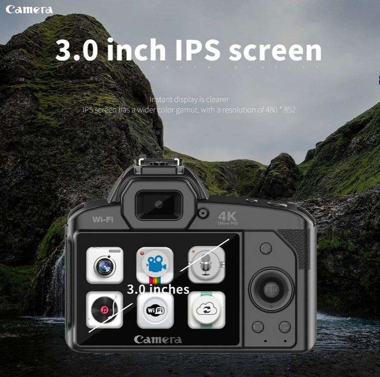 D5 Wifi SLR 4K Camera 4 in 1 Vlogging Set