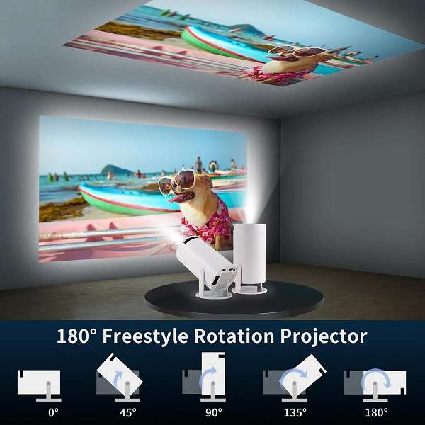 HY300 Smart LED Projector With Remote Control