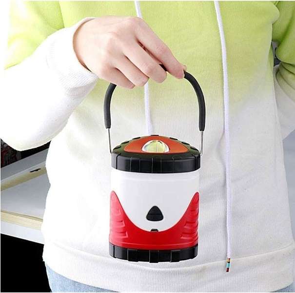 USB Rechargeable Camping Lantern & Flashlight, also Take 3 x AA Batteries