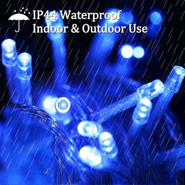 ZYF-D190 Clear Cable Blue LED String Fairy Light with Interconnecting Cable 20M