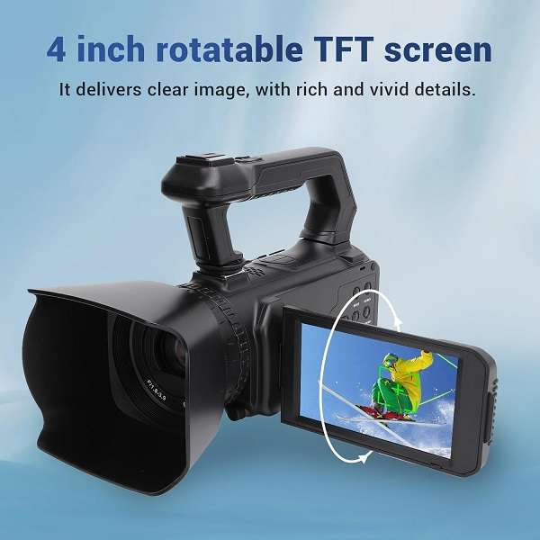 DV-Z1 4 Inch IPS Touch Screen 48mp HD 2.7K Video Camera Camcorder With 16x Optical Zoom With Remo...