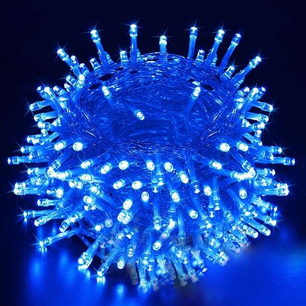 ZYF-D190 Clear Cable Blue LED String Fairy Light with Interconnecting Cable 20M