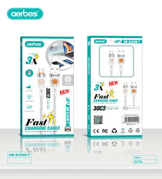 AB-SJ248-T Aerbes 3A Type C Cable 3m