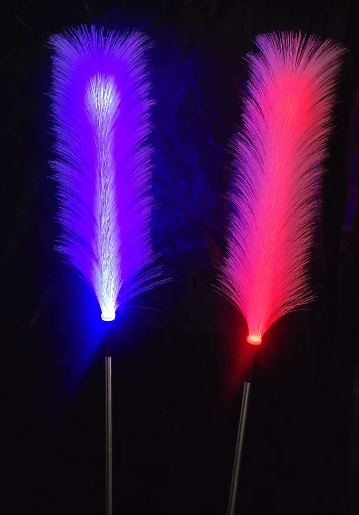 FA-LC55 7 Colour Changing RGB Solar Powered Reed Garden Light 2pcs