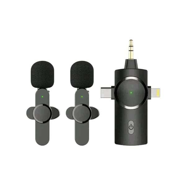PM-189 3-in-1 Wireless Lavalier Microphone Set
