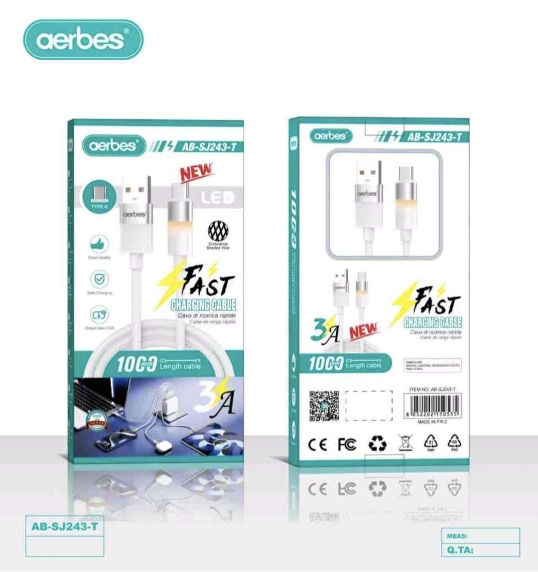 AB-SJ243-T Aerbes Type C USB Cable