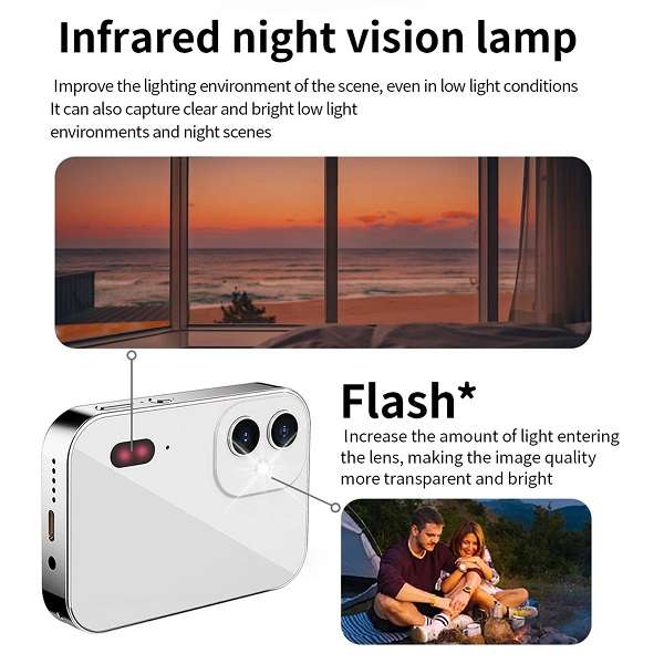 D6 Triple Lens Touch Screen Digital Camera 64mp 3.0 LED Screen