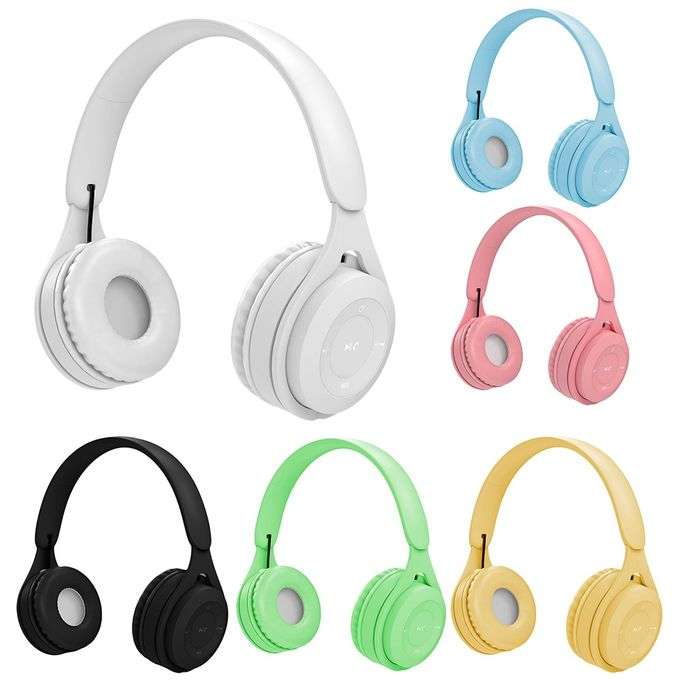 P47 Foldable Bluetooth Headphones With Micro SD Card Slot