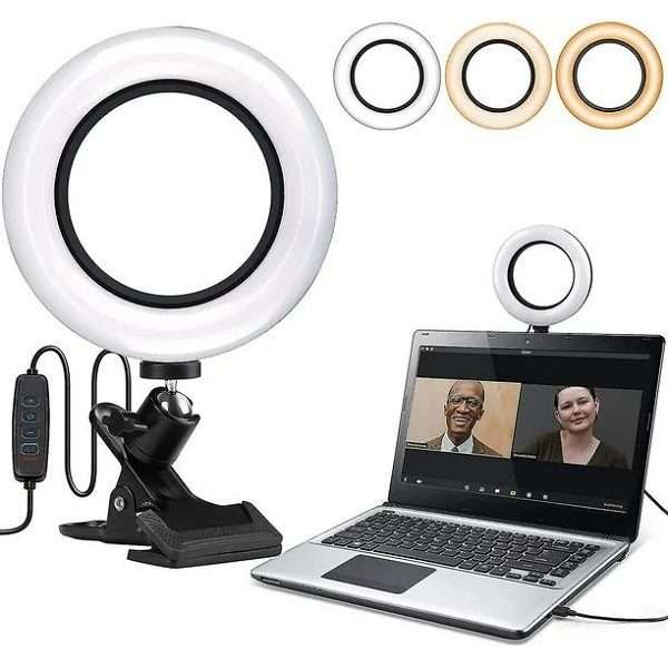 PM-195 USB Powered Ring Light With 3 Lighting Modes