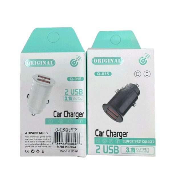 Q-015 2 USB 3.1A Car Charger