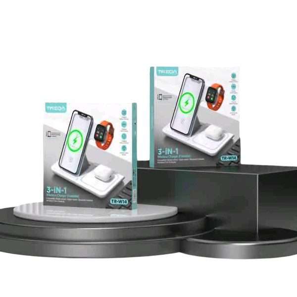 Treqa TR-W14 3 in 1 Wireless Charger for Watch,Phone and Earphone