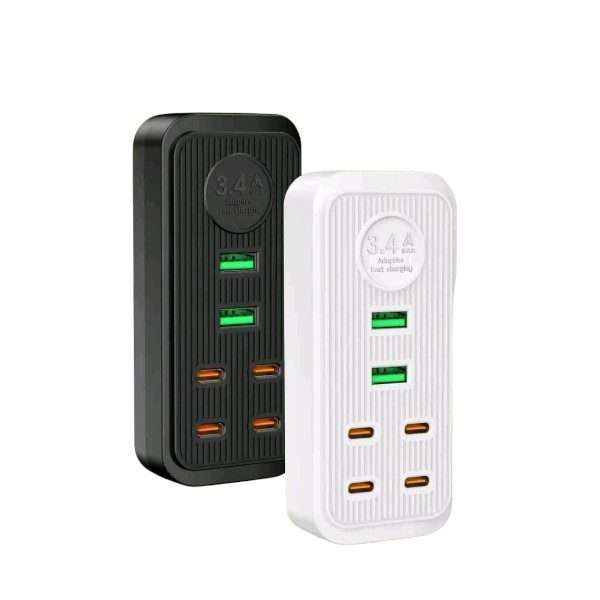 C02 3.4A Fast Charging Hub 2USB + 4PD