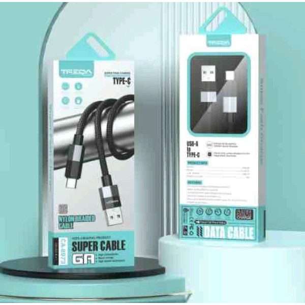 Treqa CA-8973 Type C To USB 1M Braided Cable