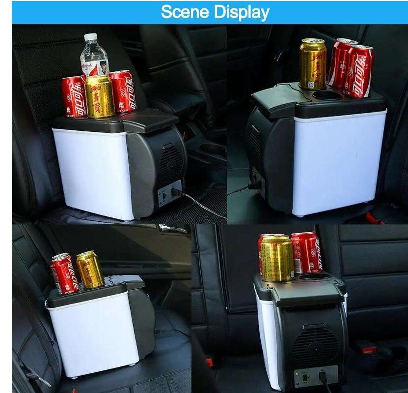 6L Portable Electronic Cooling & Warming Fridge 12V