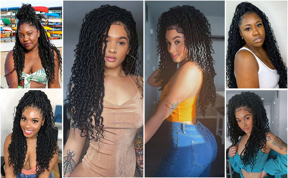 Goddess Soft Locs Curly Braids