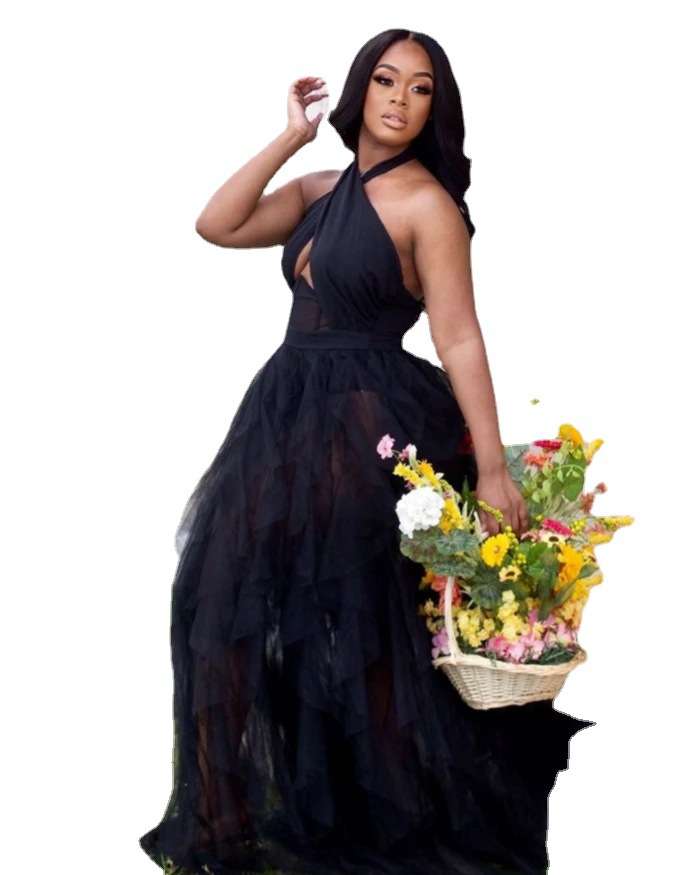 Chiffon evening dress