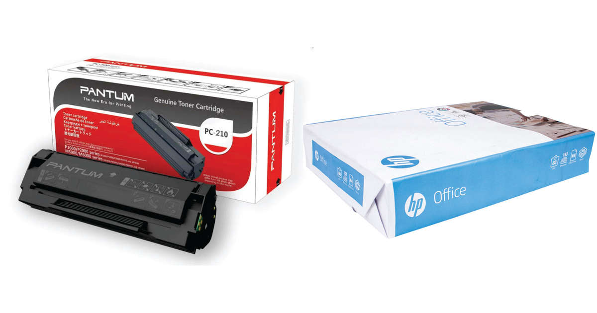 Pantum PC210 Toner Cartridge and Paper Bundle