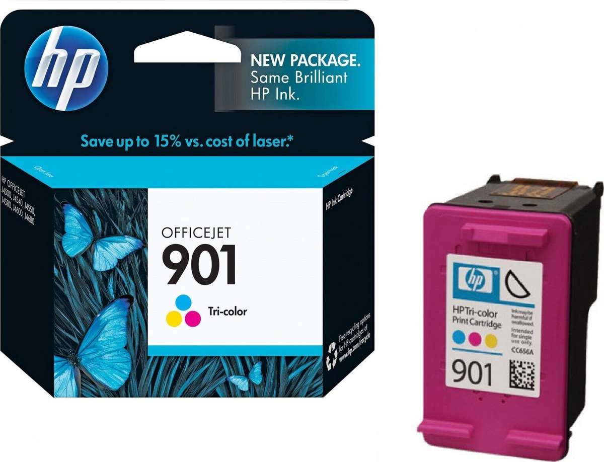 HP 901 Tri-Colour Officejet Ink Cartridge