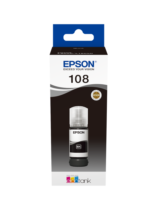 Epson 108 Ink Bottle Black 70ml