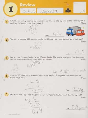 Kumon Grade 5 Word Problems - Kumon Publishing - 9781934968383