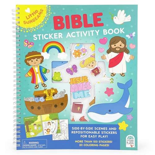 Bible Sticker Activity Book (Little Sunbeams) - Cottage Door Press - 9798890190611