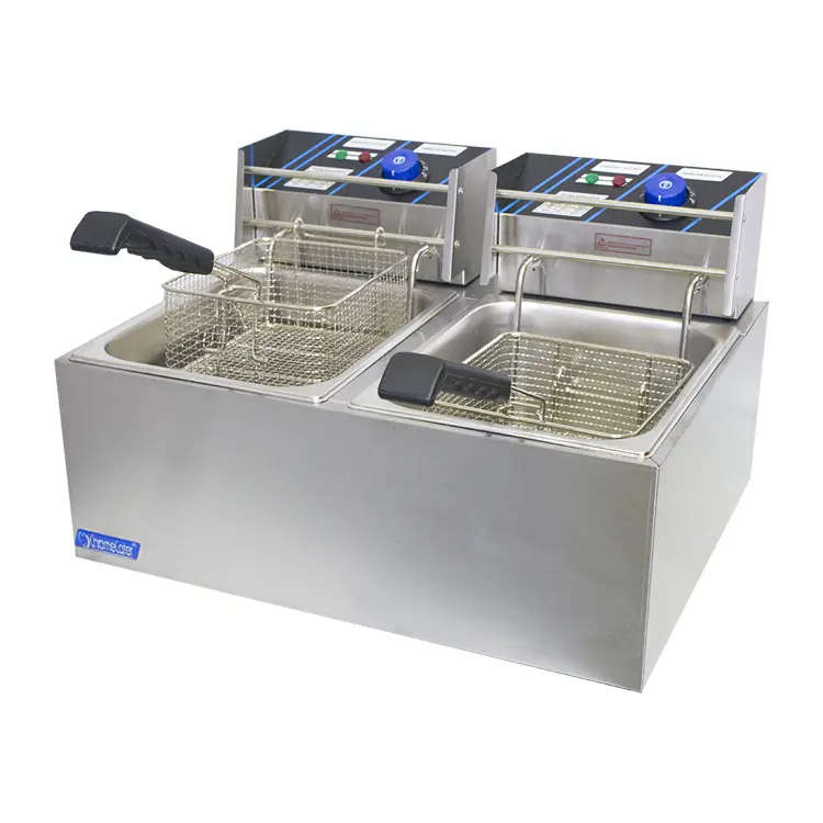 Double Electric Chip Fryer 2 x 8lt