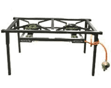 2-burner Boiling Table / Gas Stove (Light Duty)