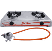 2-plate Gas Stove With Pipe & Regulator