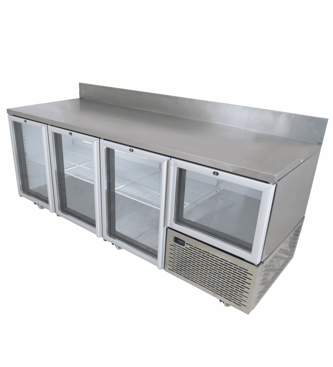 Fridgestar Underbar 3.5 Door - Glass Display - With Splashback
