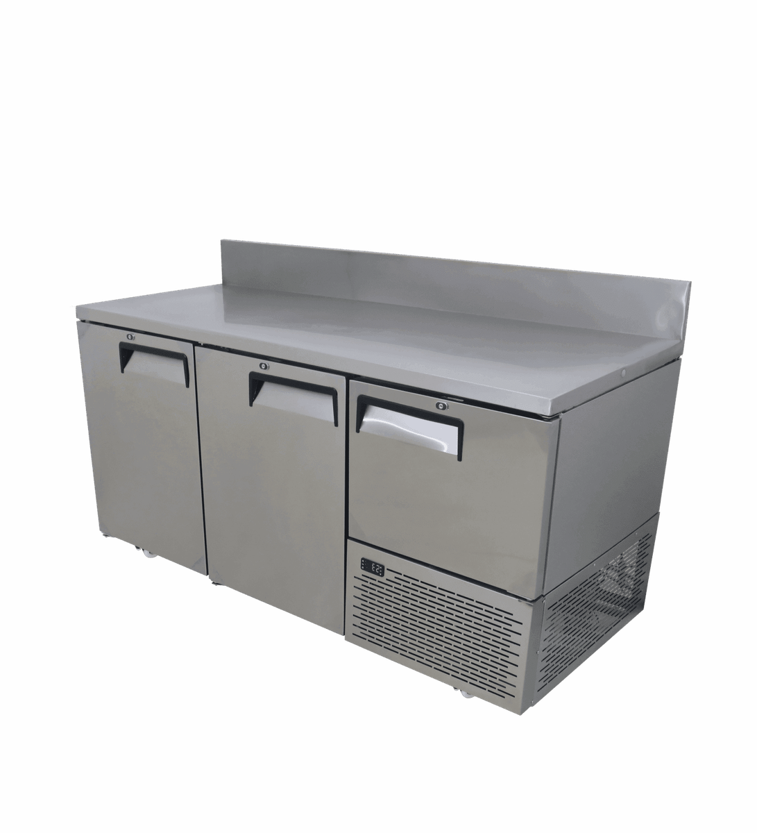Fridgestar Underbar Cooler 2.5 Door - Steel Doors - With Splashback