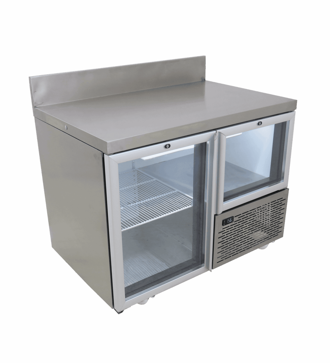 Fridgestar Underbar 1.5 Door - Glass Display - With Splashback