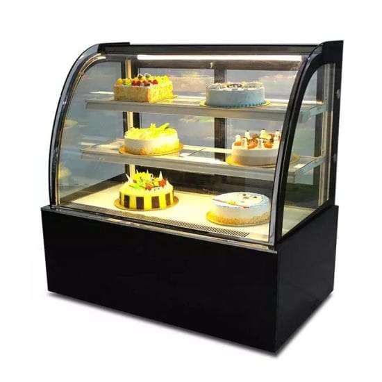 *Countertop* Cake Display Fridge Curved 1.2m