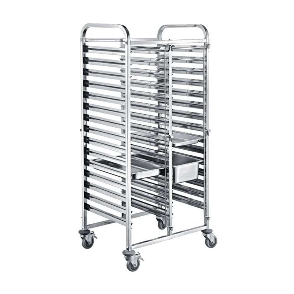 16-tier *Double* Chrome Cooling Trolley (Inserts)