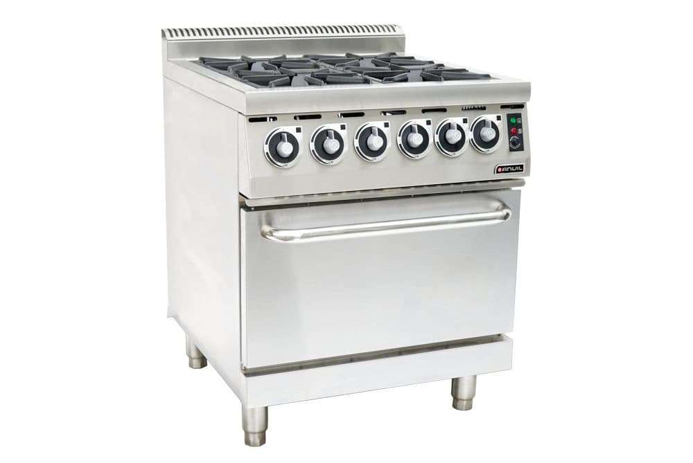 Anvil 4 Burner Stove With Oven - Flame Failure
