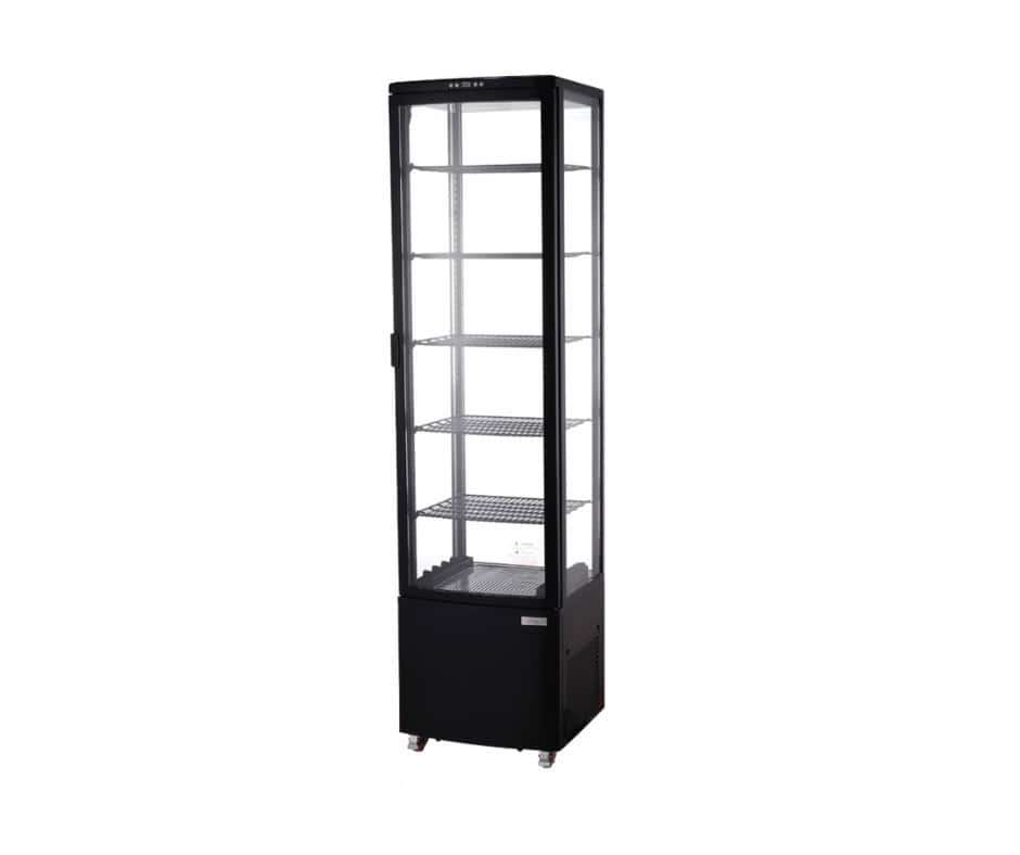 Galileo Refrigerated Glass Display Fridge - Black
