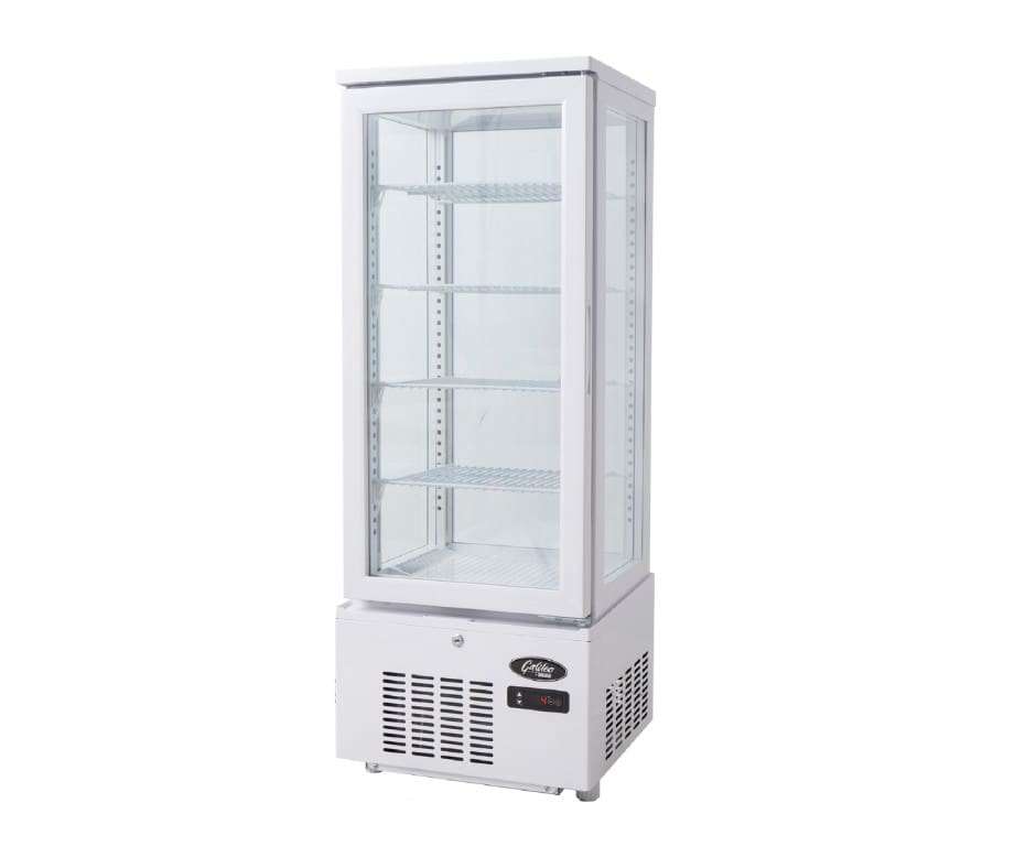 Galileo Refrigerated Glass Display Fridge - White