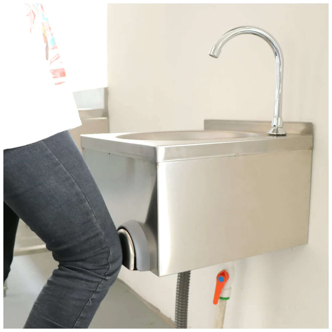 Knee Operated Hand Wash Basin - 304 S/Steel