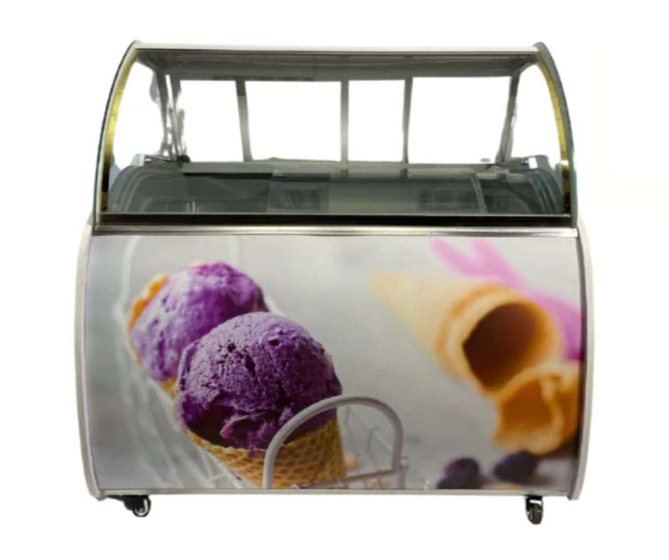Gelato Freezer - 12 Flavour - Floor Standing (1.2m)