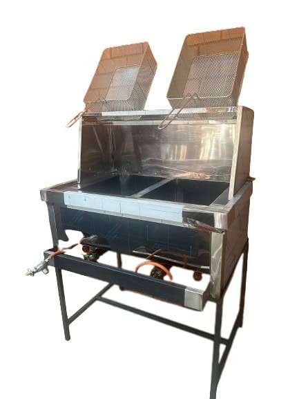 Spaza Gas Fryer (2x14lt) With Baskets
