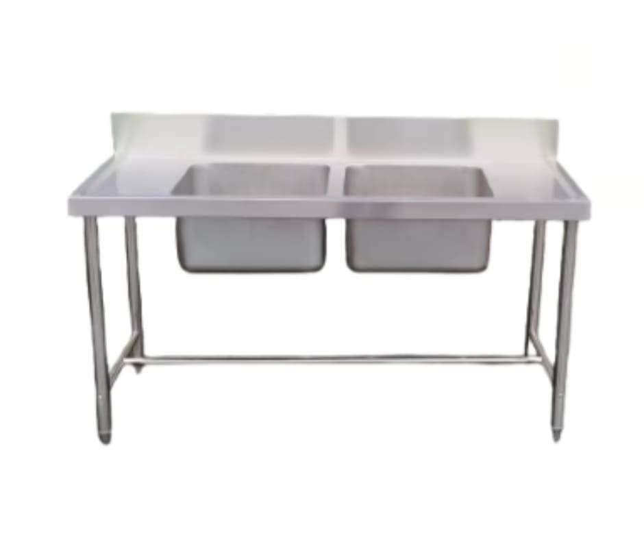 GATTO 1650mm Double Bowl Prep Sink - 1mm 201 Grade