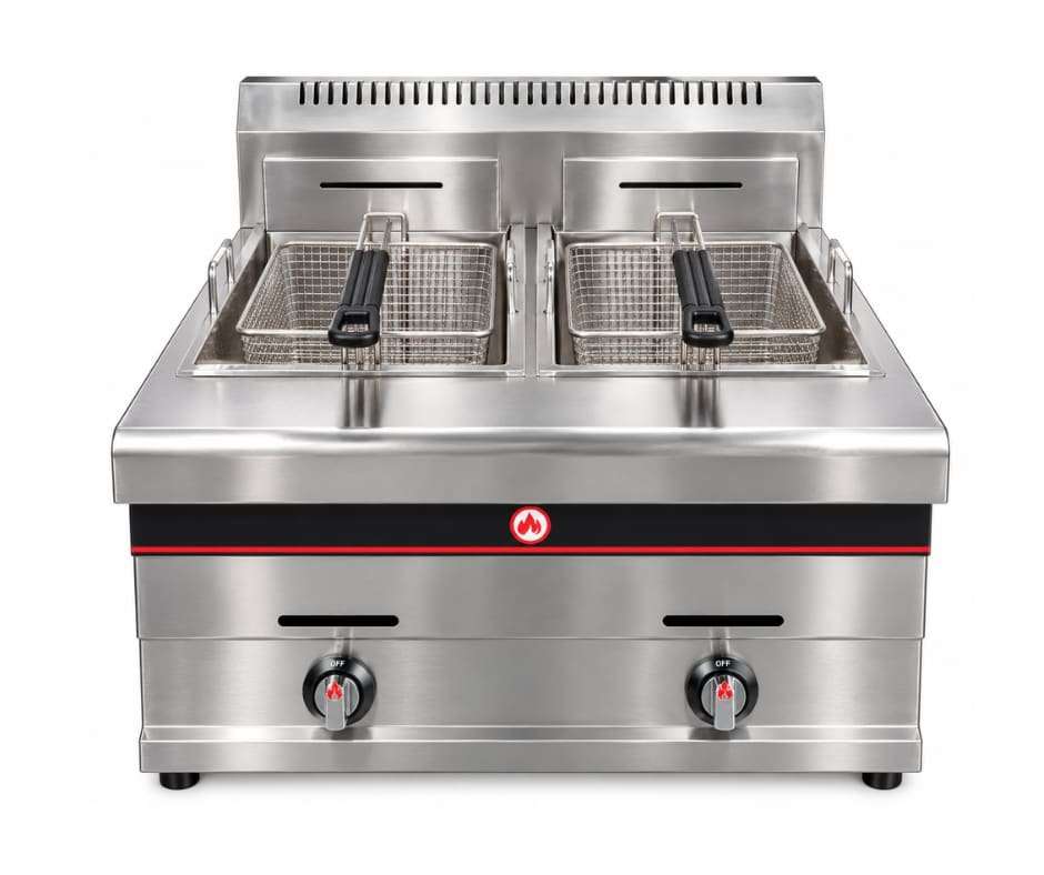 Double Gas Fryer 2 x 11LT