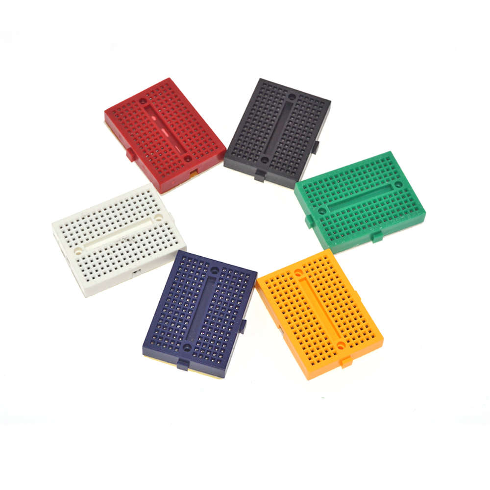 ABS Plastic Mini Breadboard 170 Tie-points - red