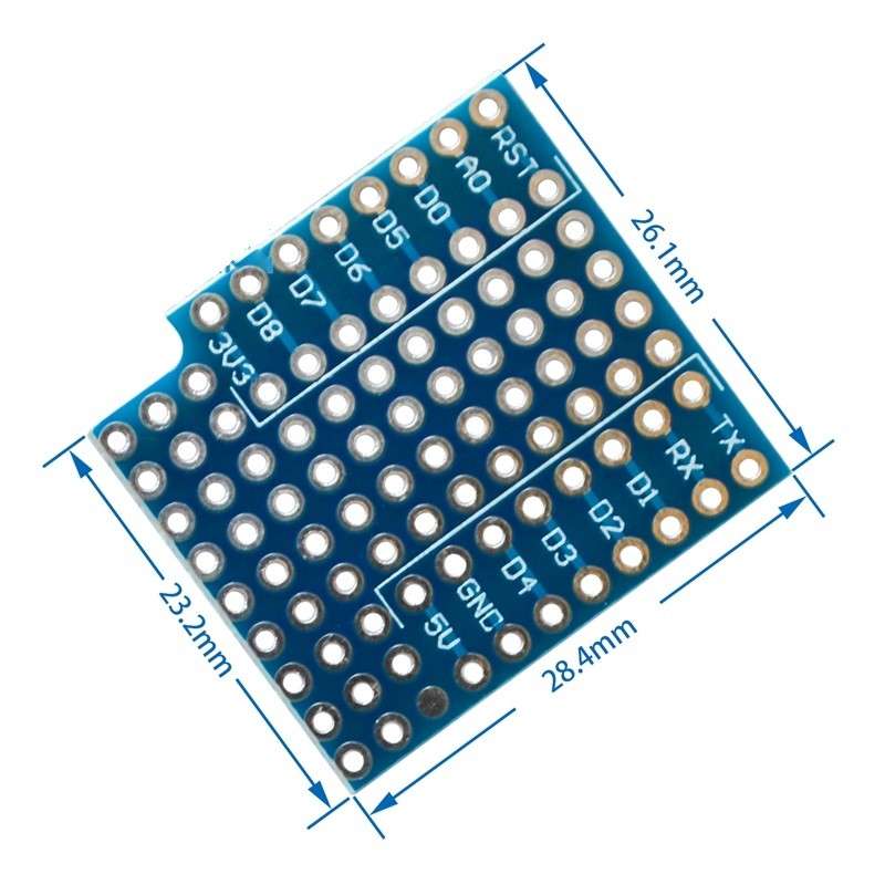 D1 mini double-sided insert breadboard WIFI IoT development board