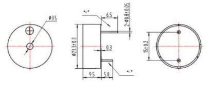 12V Electric Piezo Tone Buzzer